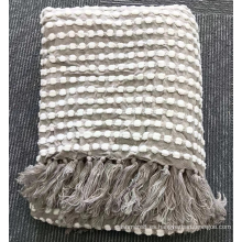 Tassel Big Winter Knit Throw Blanket